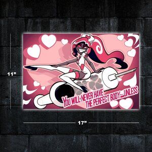 Hazbin Hotel Velvette Plastic Surgery poster - 11x17 series wall art print merch